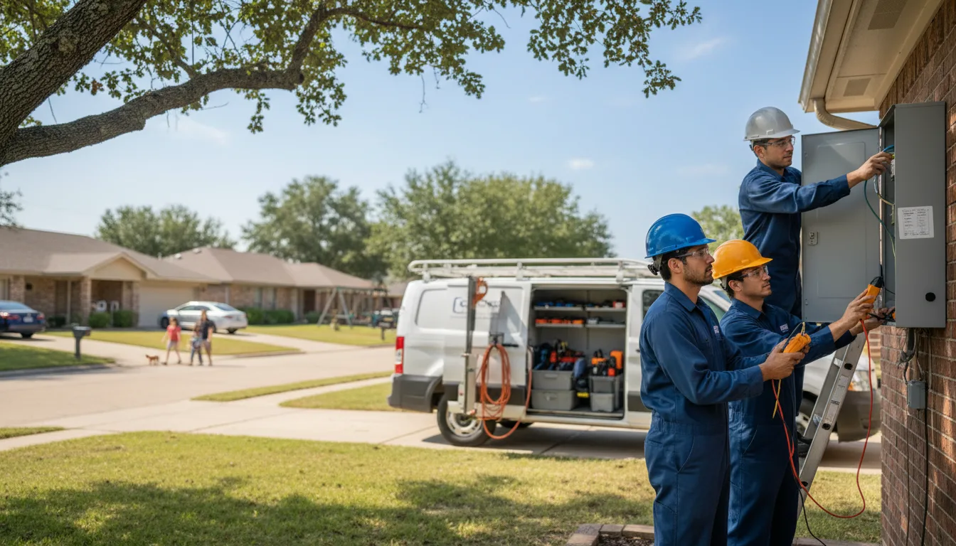 Certified electrician providing emergency electrical services in Peosta, IA